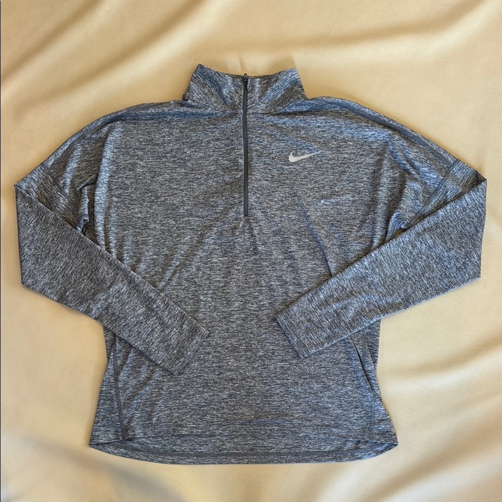 Nike Gray Quarter-Zip Pullover